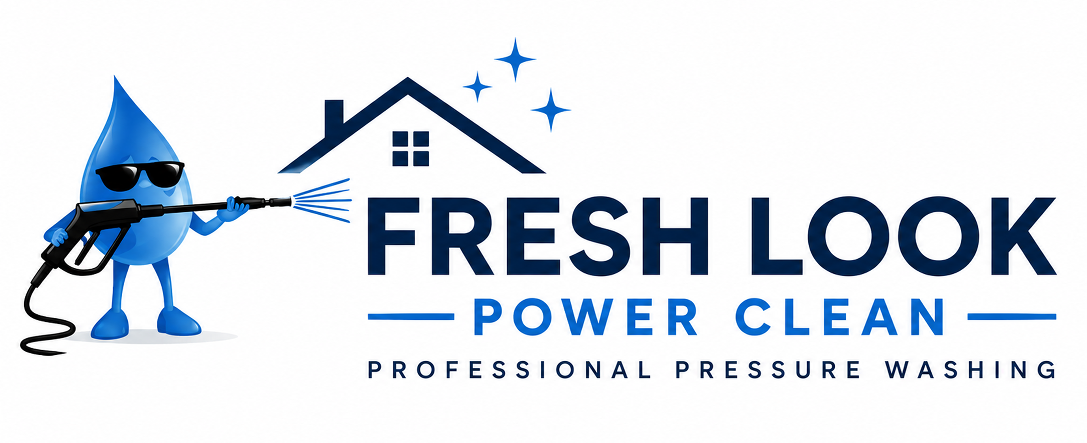 Fresh Look Power Clean pressure washing company logo