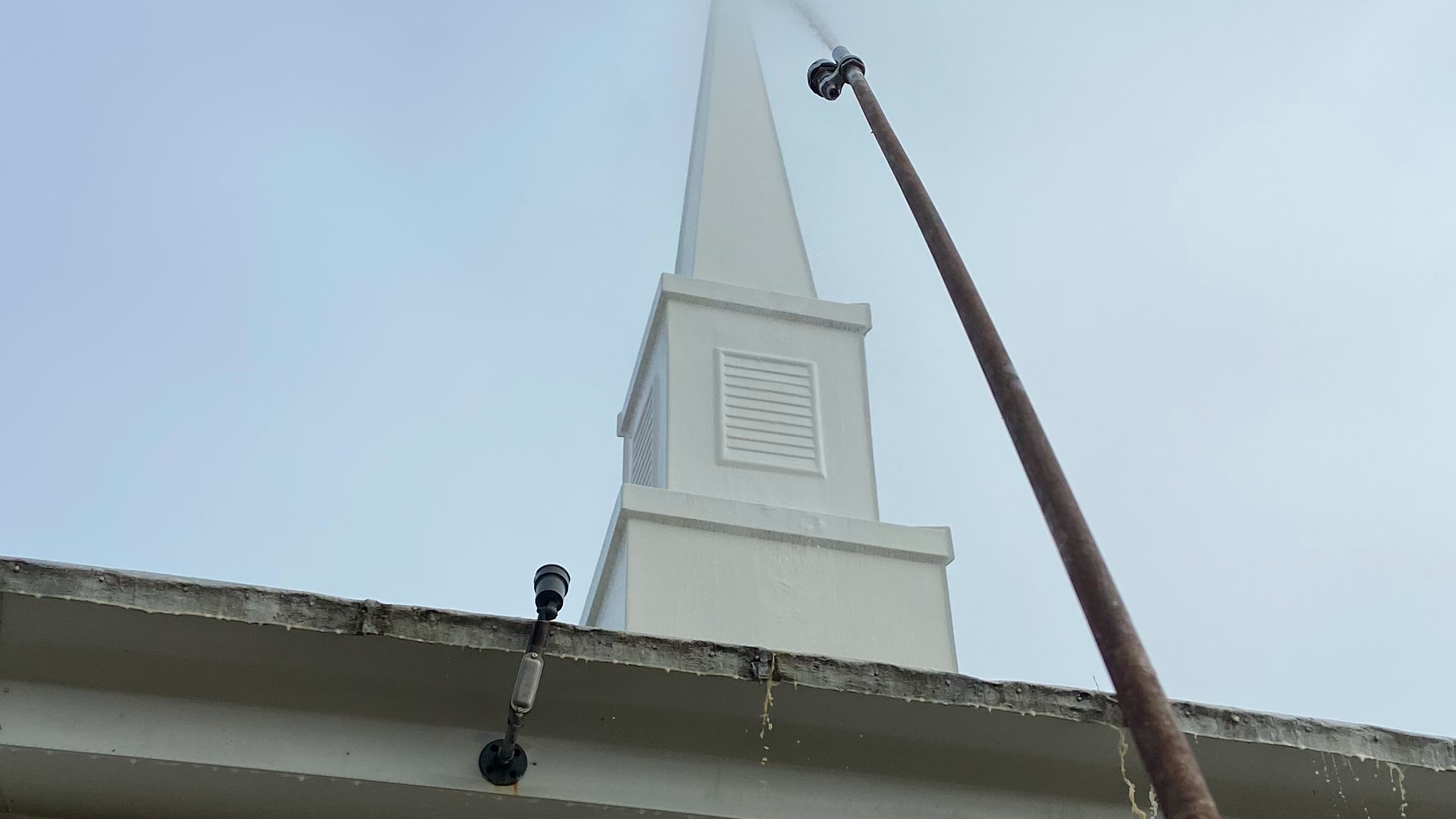 Church steeple cleaning service